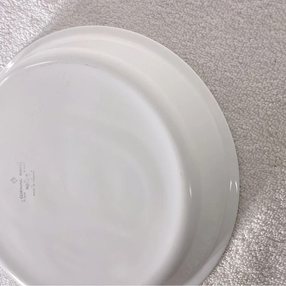 Vintage Corningware Blue Cornflower Round  Pie Plate Pie Dish - Picture 10 of 15